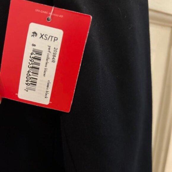NWT SPANX PERFECT COLLARLESS BLAZER Black xs - Picture 5 of 7